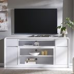 Modern TV Stand for 80 Inch TVs, Media Console Cabinet w/Soundbar & Adjustable - Image 6