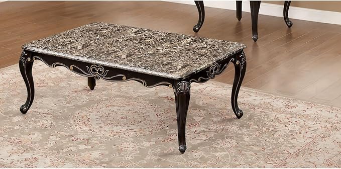 Transitional Style 1x Coffee Table & End Table Set - Image 2