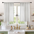 BGment Light Grey Linen Curtains 40 Inch Length by BGment