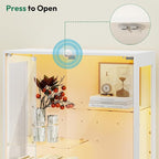 Lamtor 69-inch Glass Display Cabinet – Curio Cabinet - Image 6
