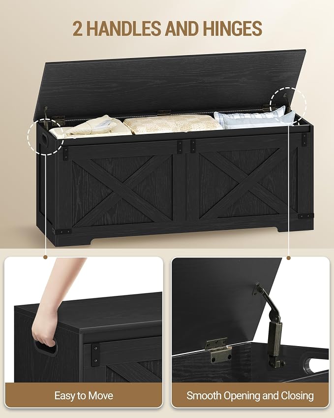 Hzuaneri 47.2" Storage Chest, Large Storage Trunk - Image 4