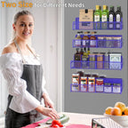 DTUQYX Magnetic Spice Rack for Refrigerator, 4 Pack 100% Metal Strong Magnet - Image 5
