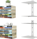 Invisible Floating Bookshelves 4 Tier, Heavy Duty Metal Book Organizer by liberty