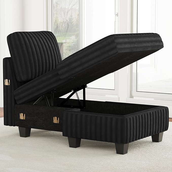 Belffin Modular Sectional Storage Chaise Module - Image 3