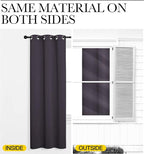 NICETOWN Greyish Purple Blackout Curtains 68 inches Length - Image 5