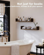 Wall Bookshelf, U Shaped Floating Bookshelf, Hanging Bookshelves - Image 3
