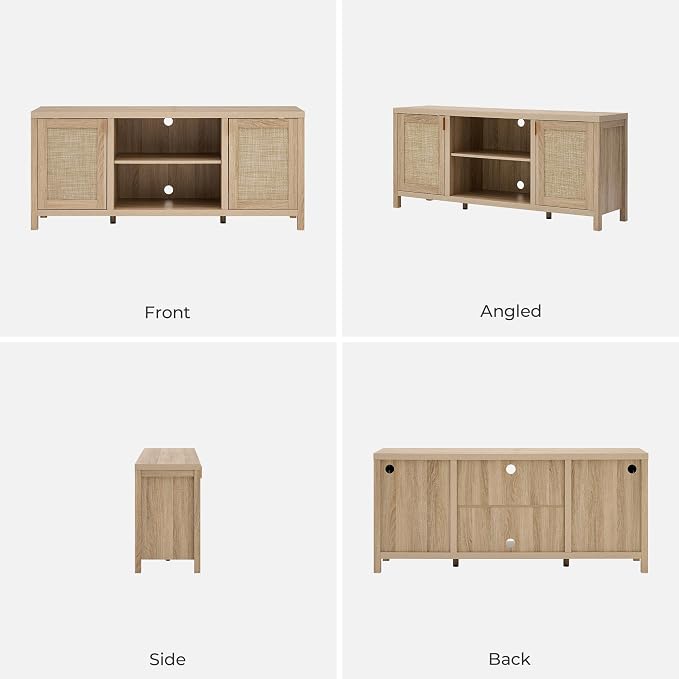 SICOTAS Rattan TV Stand for Living Room - Image 7