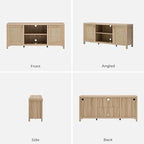 SICOTAS Rattan TV Stand for Living Room - Image 7