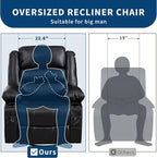 Rocking Recliner Chair for Adults Wide 360° Swivel Rocker Recliner - Image 5