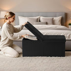 30.5-INCH Storage Ottoman Bench, Footrest - Image 2