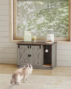 Hzuaneri Cat Litter Box Enclosure, Hidden Litter Box Cabinet Furniture - Image 8
