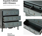 HULALA HOME 3-Drawer Nightstand - Image 4