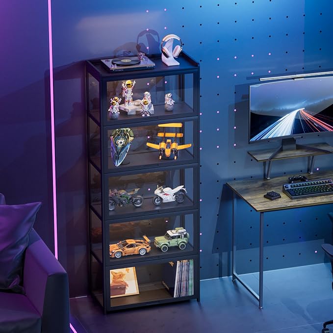 MoNiBloom 67.5" Curio Display Cabinet - Image 4