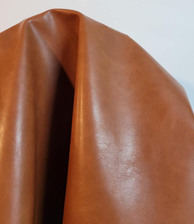 NAT Leathers™ | Golden Tan Soft Faux Vegan PU Leather by The Yard Synthetic by NATLeathers