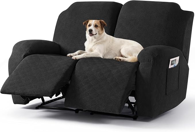 Timeles Extra Wide Recliner Loveseat Covers Oversized Reclining Couch Covers by Timeles-BetterForYourHomeBetterForThePlanet