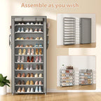 VTRIN Vertical Narrow Shoe Rack Organizer Tall Shoe Rack - Image 5