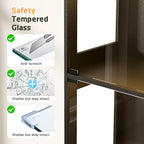 Lamtor 69-Inch Glass Display Cabinet - Image 6