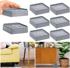 Bed Risers 1 inch, 2 inch, 3 inch, 4 inch Heavy Duty, Adjustable Furniture Riser by EGTTGIN