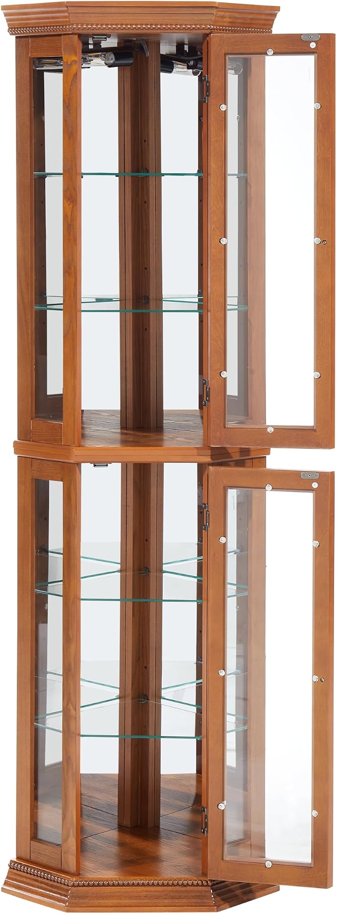 Glass Corner Display Cabinet - Image 9