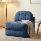 Convertible Corduroy Floor Sofa, 3-in-1 Folding Lazy Sofa Bed by QUNDICY