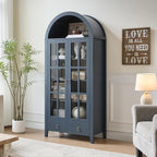 RowyPoey Farmhouse Arched Cabinet - Image 4