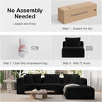 Novilla Modular Sectional Sofa, Modern Cloud Sectional Couch - Image 4