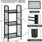 Bookshelf Storage Shelf Bookcase Freestanding Storage Stand - Image 3