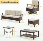 7 Pieces Outdoor Conversation Sets - Image 2