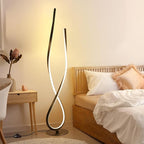 NUÜR Spiral Floor Lamp, Arched Bright Floor Lamps by NU%C3%9CRLightning