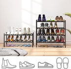 viewcare 4-Tier Black Bamboo Shoe Rack - Image 4