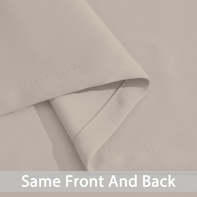 Yakamok Room Darkening Curtains 42x63 inch Length Natural-Living Room | 2 panels - Image 5