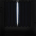 Navy Blue Blackout Curtains/52 x 45 Inch/Set of 2 Panels Room Darkening Short - Image 3