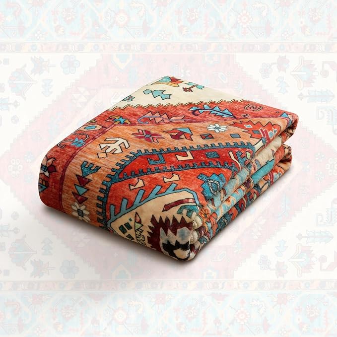 SERISSA 10x14 Washable Non Slip Boho Area Rug - Image 7