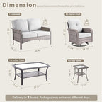 Weaxty Wicker Patio Furniture Set - Image 2