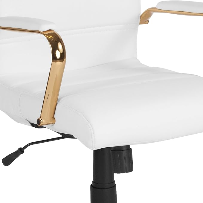 Flash Furniture Whitney Mid-Back Swivel LeatherSoft Desk Chair - Image 14
