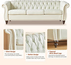 QHITTY 2 Piece Living Room Set, Sectional Chesterfield Sofa Chair Contemporary - Image 4