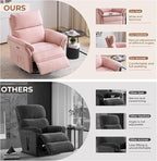 Oversized Power Recliner Chair Swivel Glider - Image 8