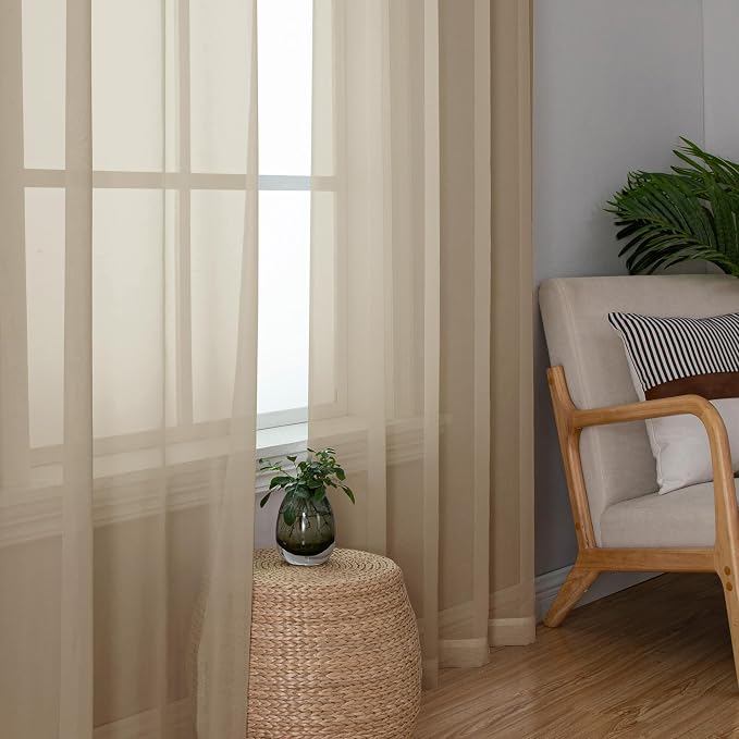 Extra Long Sheer Curtains 96 inches Long - Image 4