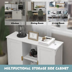 TaoHFE White Buffet Cabinet - Image 4