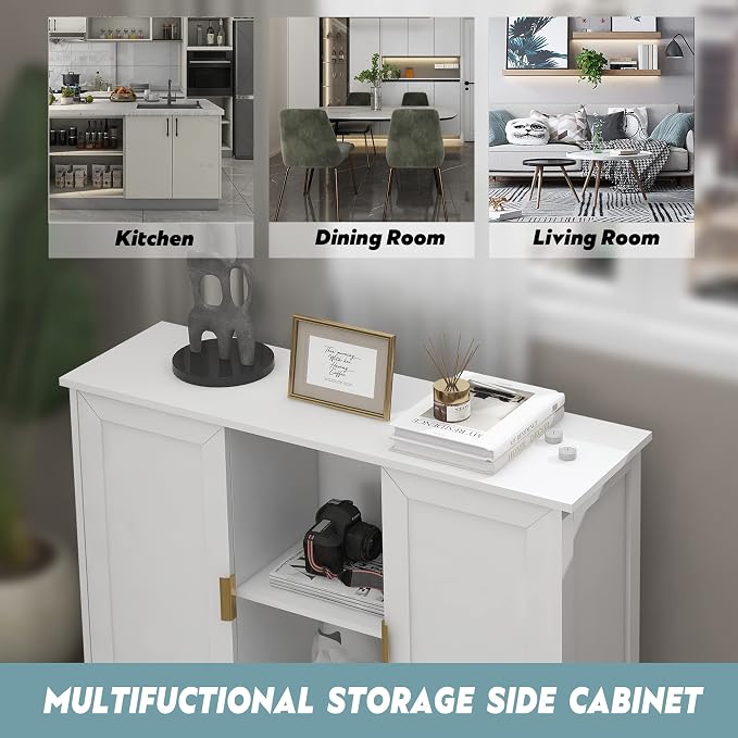 TaoHFE White Buffet Cabinet - Image 4