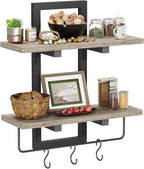 Creso hom Floating Shelves, Hanging Bathroom Shelves 2-Tier, Wall Mounted - Image 6