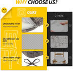 AAAAAcessories D-Shaped Chair Cushions, Machine-Washable Cover - Image 9