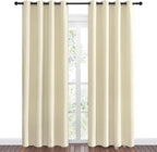 NICETOWN Beige Room Darkening Curtains 86" Long - Image 2