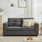 TYBOATLE 65" Small Couches for Bedroom, Mid-Century Modern Tufted Comfy - Image 6