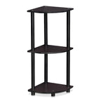 Furinno TURN-N-TUBE Corner Shelf, 3-Tier Corner Bookshelf, Display Storage - Image 3