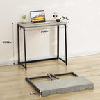 WOHOMO Small Foldable Computer Desk Writing Study Desk Easy Assembly - Image 2