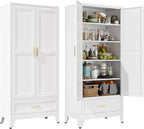 YAUWOH 71''Tall Kitchen Pantry Cabinet by YAUWOHFactoryOutletsColorfulMetalFurniture