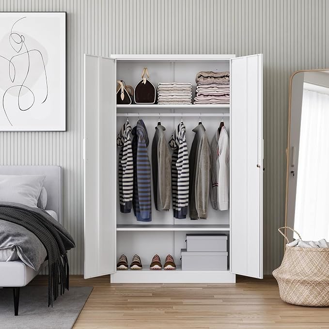 Letaya Metal Wardrobe Cabinets - Image 2