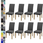 BIETYONE Stretch Dining Chair Covers Set of 8, Soft Removable Washable Kitchen by BIETYONE