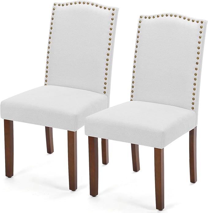 DUMOS Dining Chairs Set of 2, Modern PU Kitchen Table Chairs by DumosLifestyle